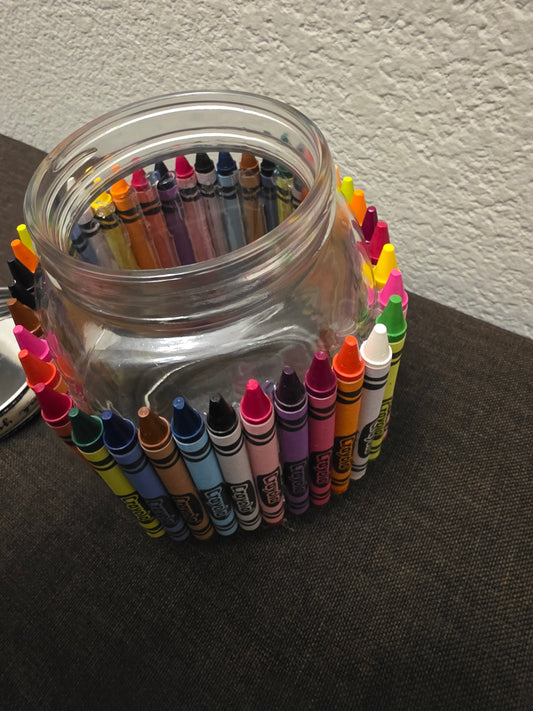 Crayon Candy Jar